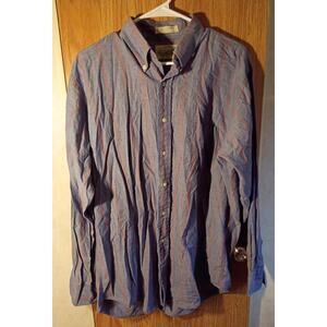 Vntg 90s Y2K Britches Great Outdoors Cotton Button Down Shirt L Heritage Dadcore